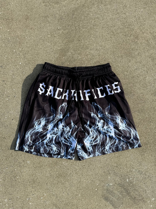 Sack Flame - B/White Shorts