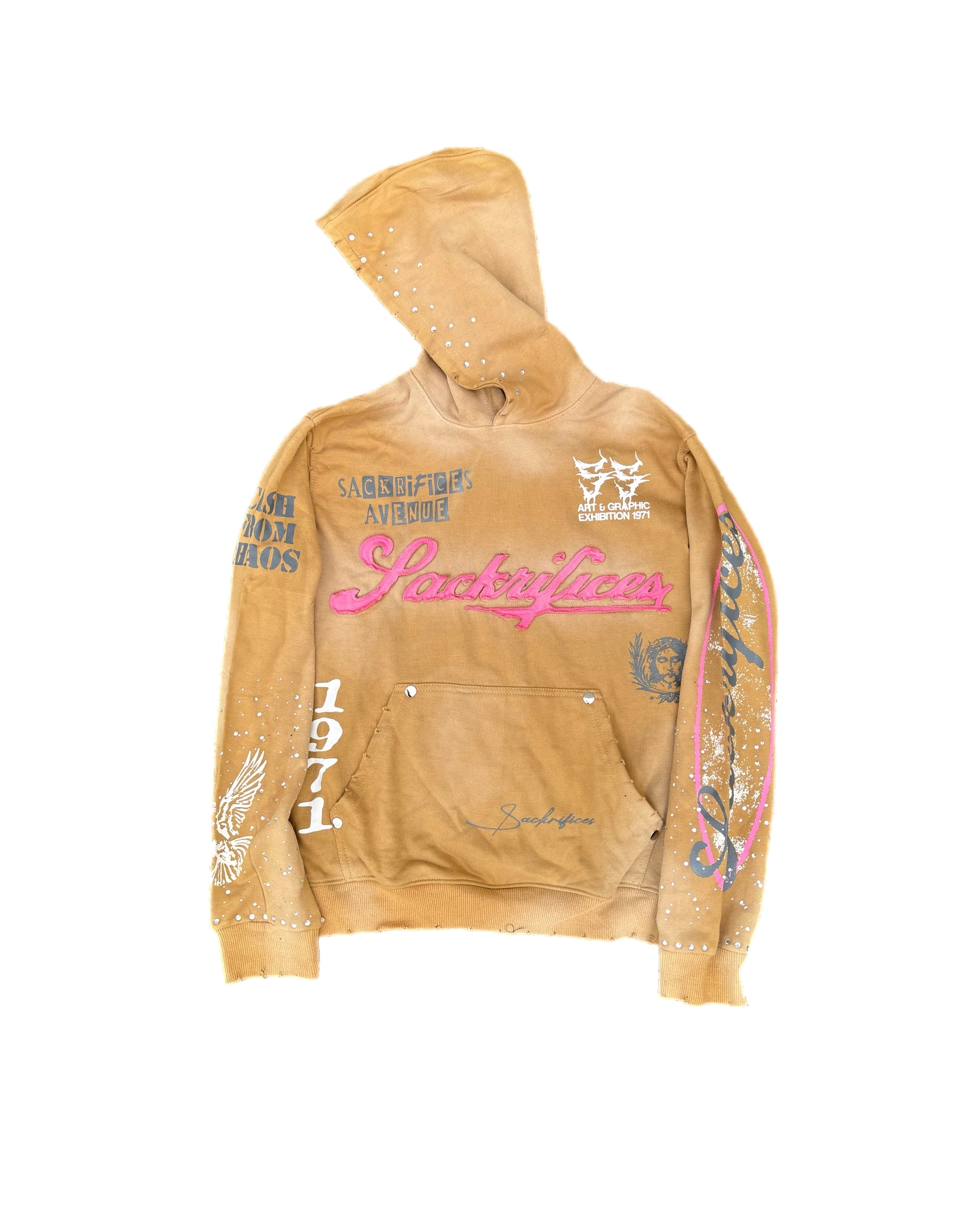 “Chaos” - Brown Hoodie