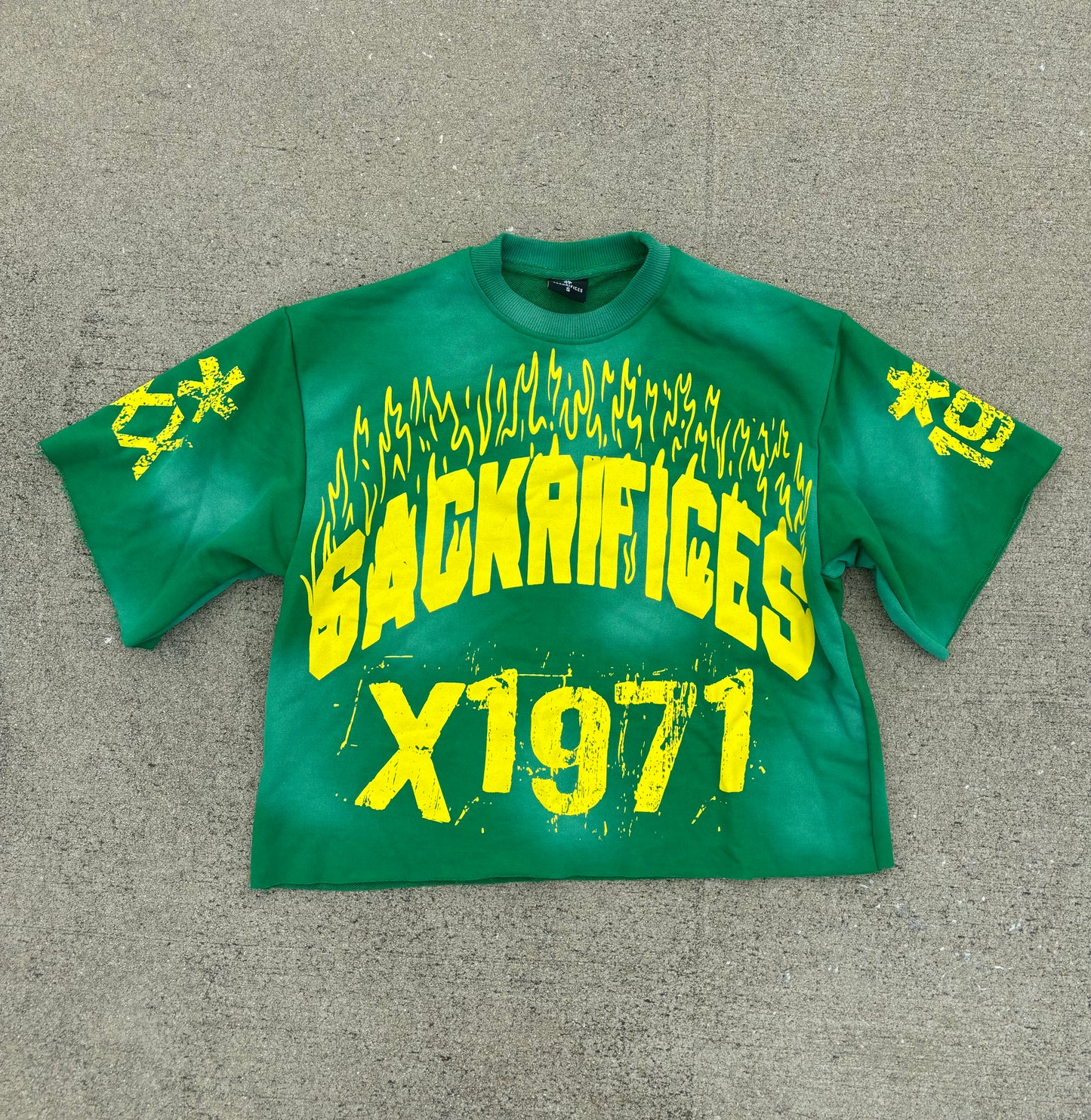 Sack Blaze - Green Boxy Tee