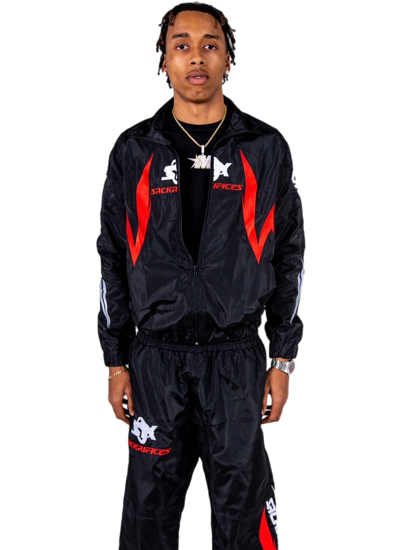 Sack “Moto” Windbreaker set -Blk