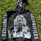 Sack Stalker- Blk full zip up hoodie